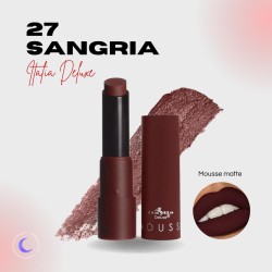 Labial en Barra Mousse Matte -Italia Deluxe Tono 27 Sangría