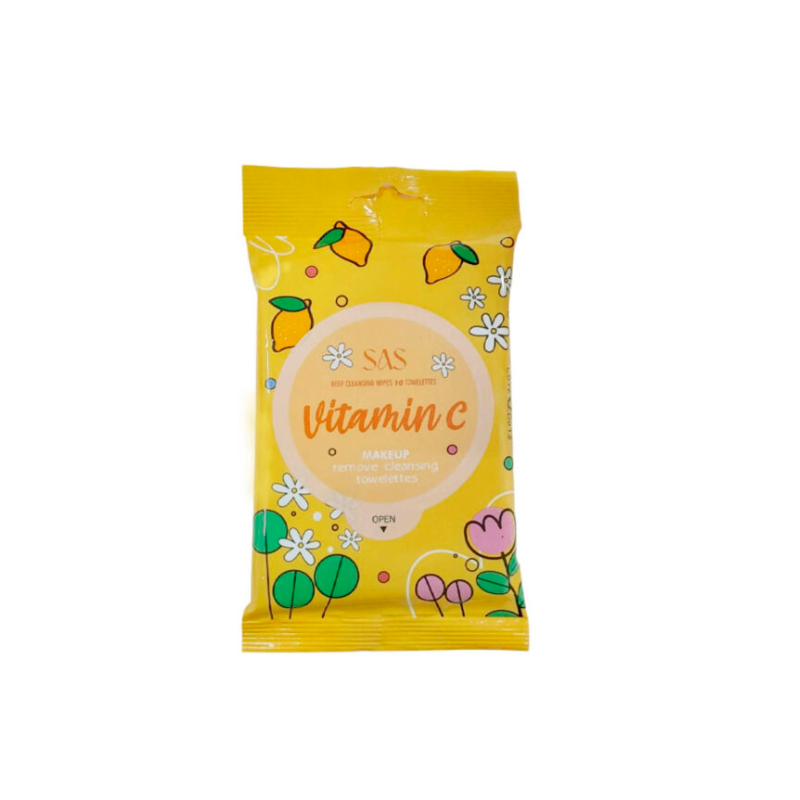 Toallas Desmaquillantes 10 unds Vitamina C - SAS 2951