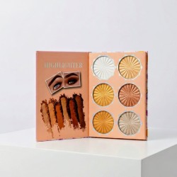 LIBRO SOMBRAS-ILUMINADOR-BRONZER-BLUSH-POLVOS Y CEJAS EYE-6702