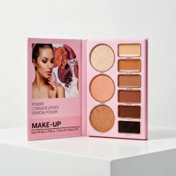 LIBRO SOMBRAS-ILUMINADOR-BLUSH-POLVOS Y CEJAS CD552