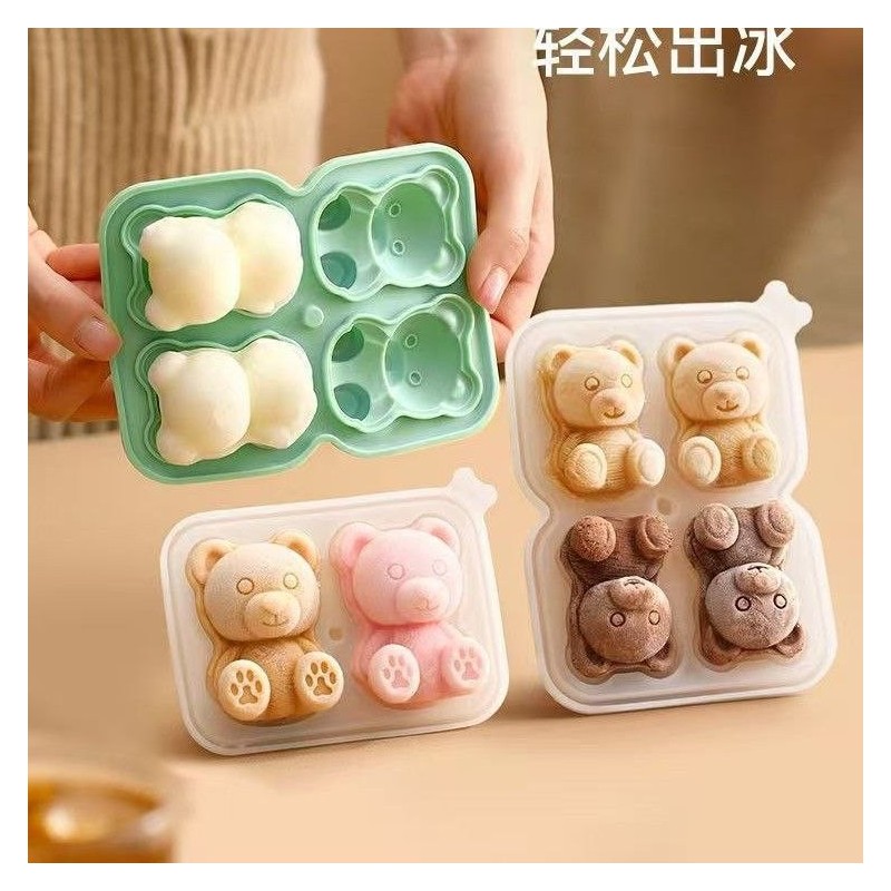 MOLDE DE SILICONA EN FORMA DE OSITO ZF-886