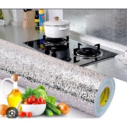 Papel Vinil de Cocina Plata 60cm x 5mt 4650