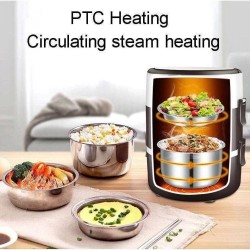 Lonchera eléctrica 3 niveles + Cable USB 2000W