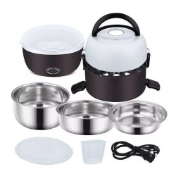 Lonchera eléctrica 3 niveles + Cable USB 2000W