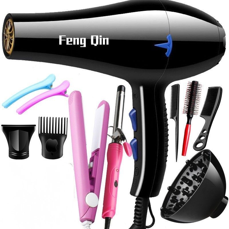 Set de Secadora Rizadora Cepillo y Plancha