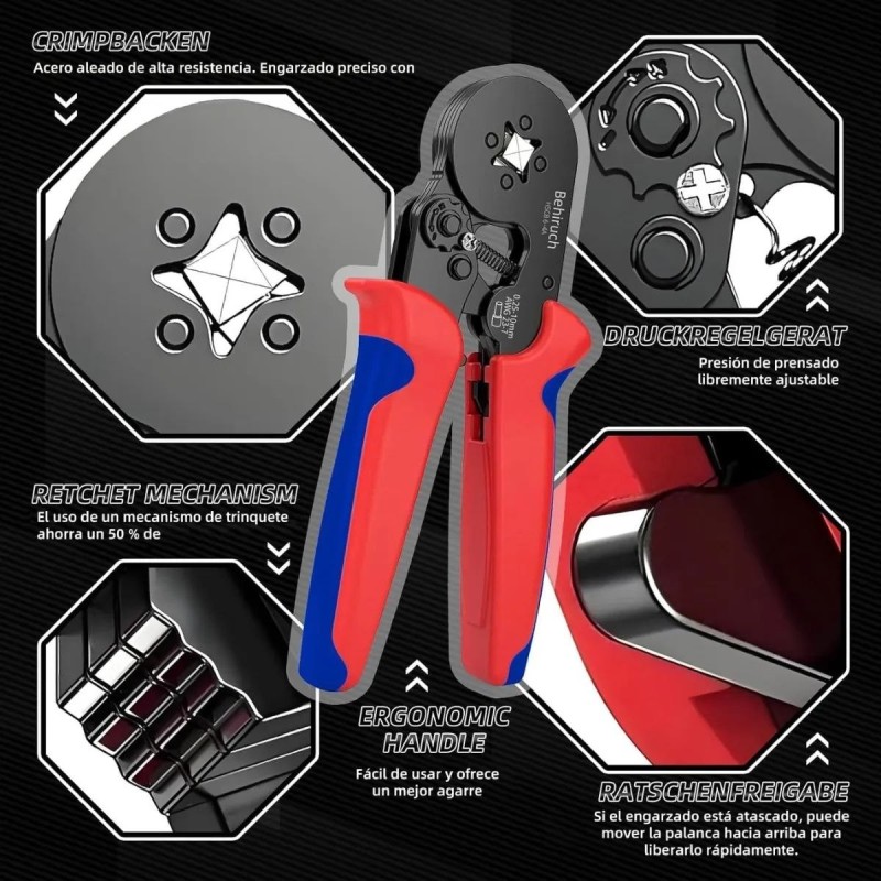 Pinza Alicate Crimpadora Abrazadera 1975