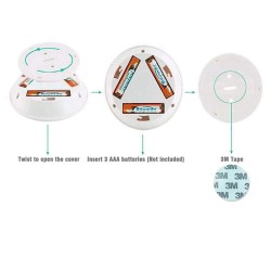 Set de 3 Luces con Control 4995