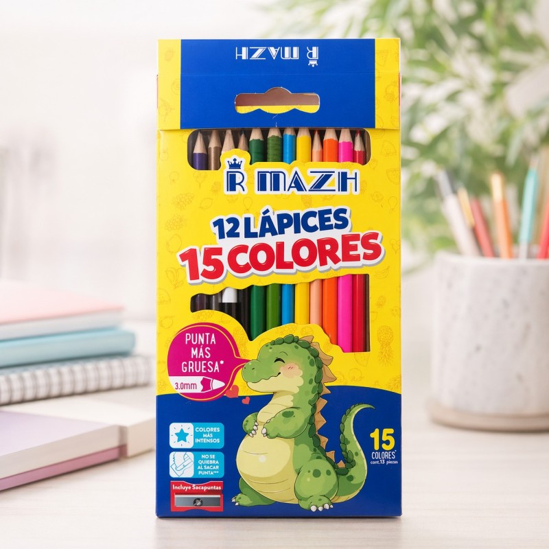 Lápices de Colores 12pcs con Sacapunta 103