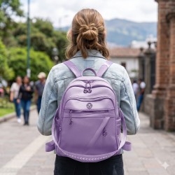 Bolso Mochila de Cuerina 36cm 931