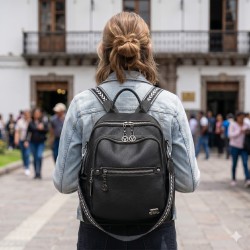 Bolso Mochila de Cuerina 916