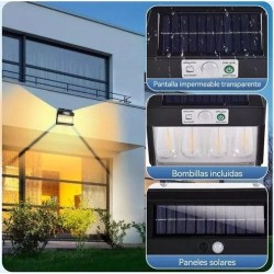 Lámpara Solar de 4 Focos 4864