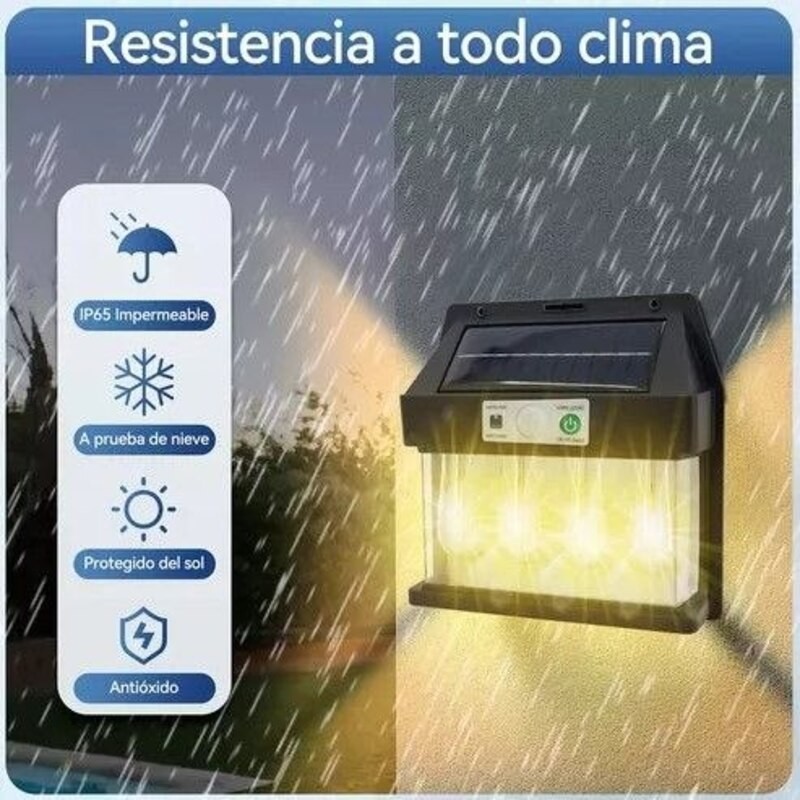 Lámpara Solar de 4 Focos 4864