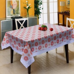 Mantel plástico con filo de encaje 137x183 cm 967