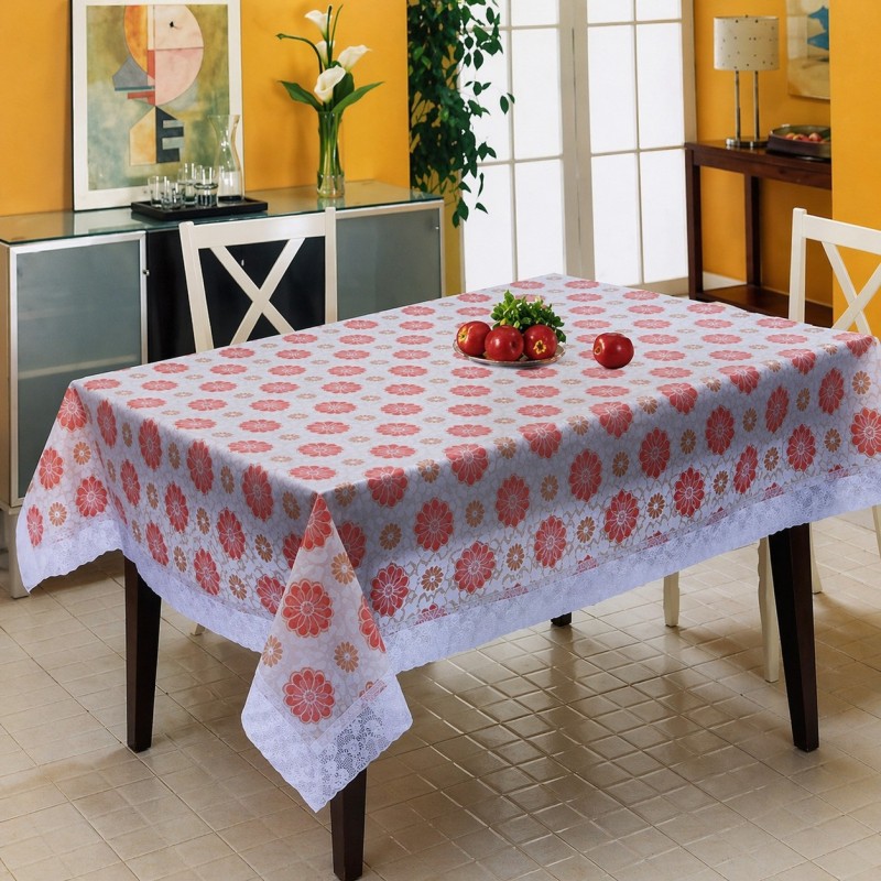 Mantel plástico con filo de encaje 137x183 cm 967