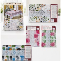 Mantel plástico con filo de encaje 137x183 cm 967