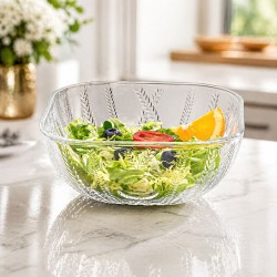 Cevichero cuadrado de vidrio 1009