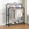 Colgador Perchero Doble de Ropa  35kg 1826 141xx96x42