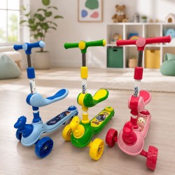 Scooter Monopatin Dinosaurio con Asiento Música y Luces 3271