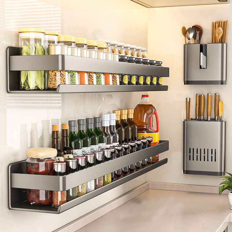 Organizador de Especias Metálico de Pared 60X10X7CM 2130