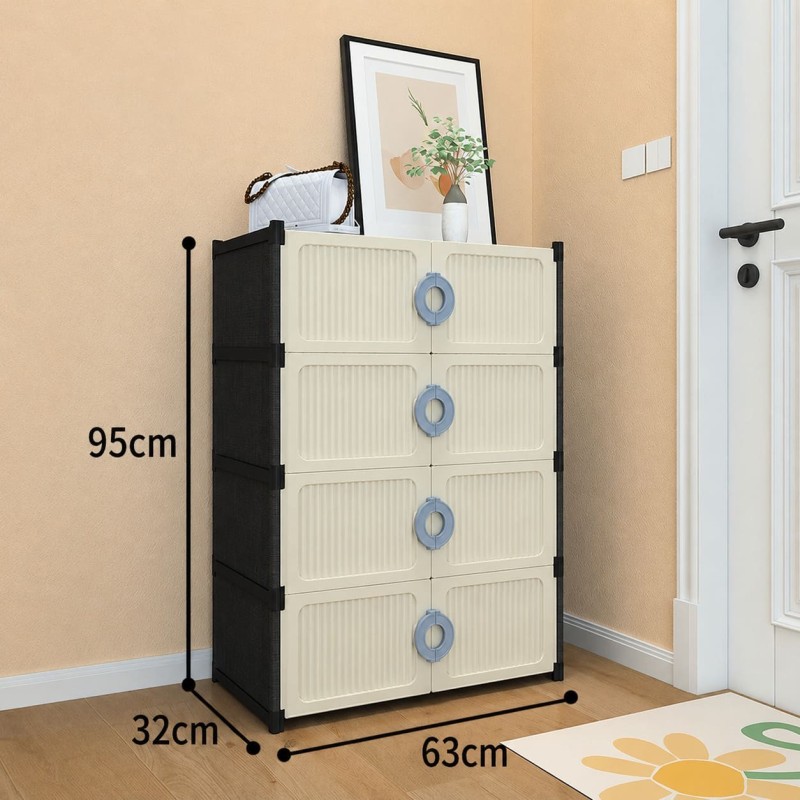 Zapatera con Puerta 4 Niveles 95x62x63cm 2133