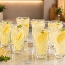 Set de 6 vasos de vidrio 300ml 959