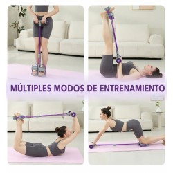 Bandas De Resistencia 6 Tubos Con Manijas Rodillo Abdominal 2012