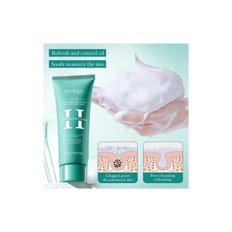 Limpiador Facial de Acido Hialurónico Bioaqua BQY18823B
