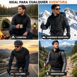 Chaleco Negro Unisex Calefactor Inteligente 17120-516