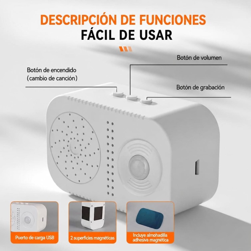 Timbre Inalámbrico con Sensor de Movimiento YZ-174