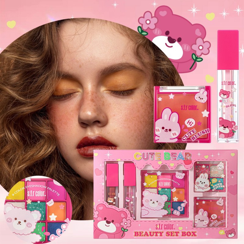 Juego de Maquillaje Cute Bear S.f.r Color 8258