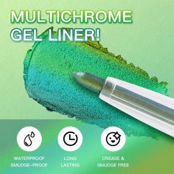 Lápiz Delineador de Ojos de COlores Retráctil Ushas UP005F