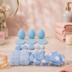 Set de Accesorios Cintillo Manilla y Esponjas 15pcs 2508-005
