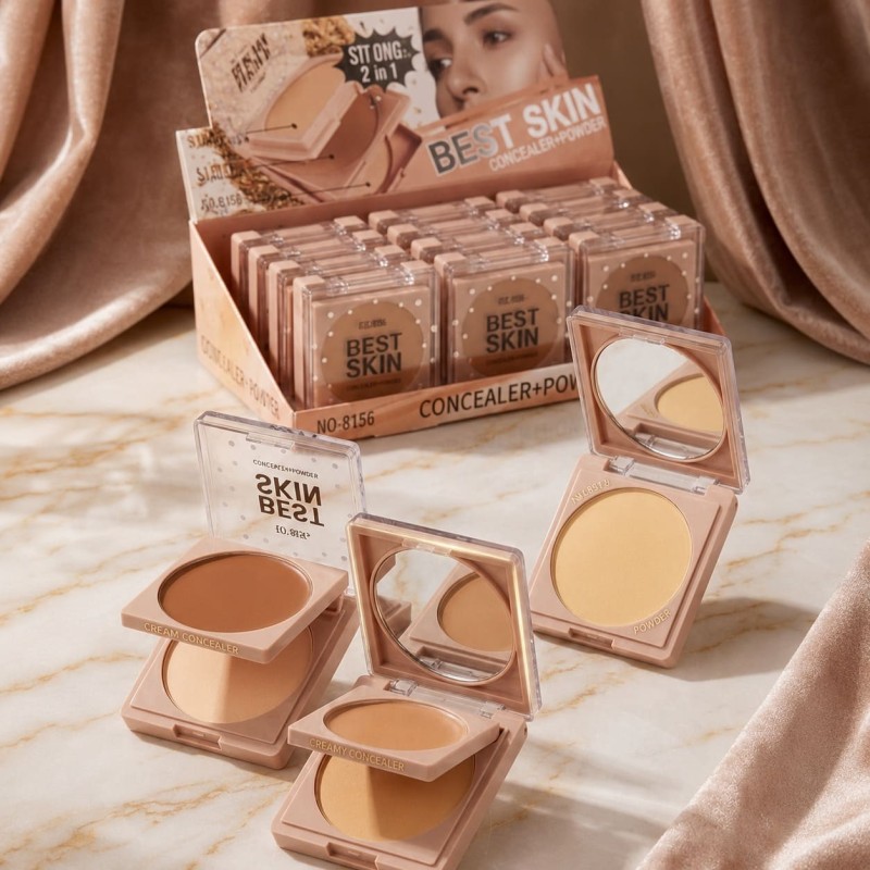 Polvo Compacto y Corrector en Crema 2 en 1 S.f.r Color