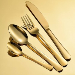 Set de Cubiertos Dorados 24pcs  5411