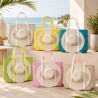 Bolso de tela Playero llano 53cmX40cmX16cm con sombero 10744-3