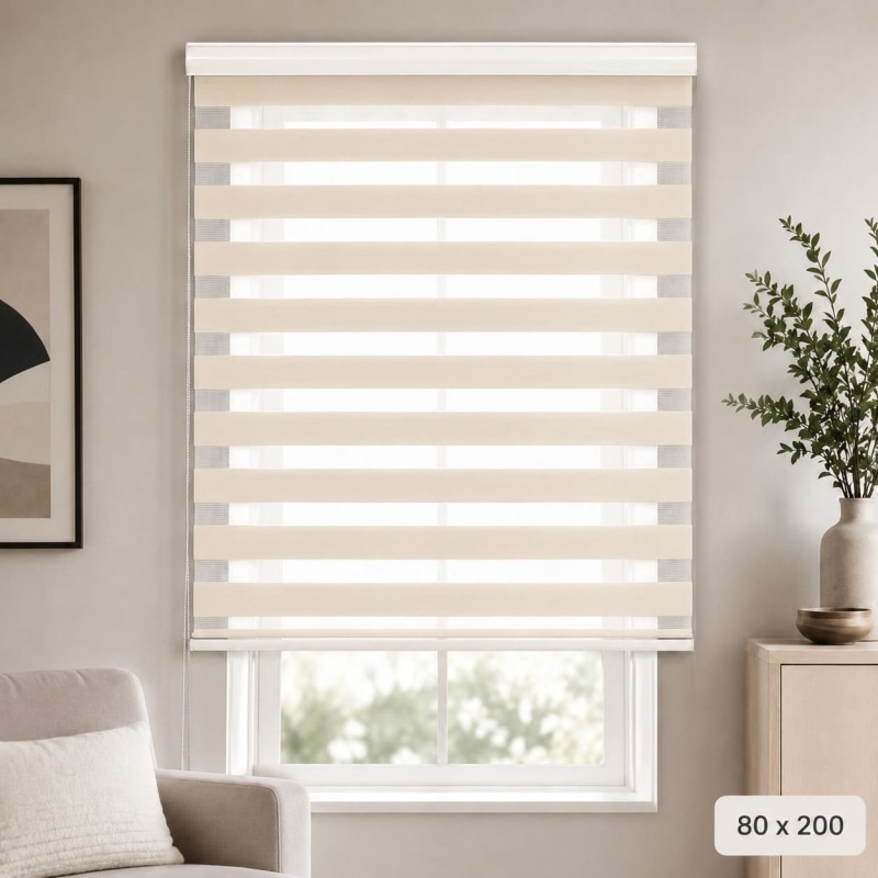 Cortinas Persianas Beige 80x200 5492 5498 5504