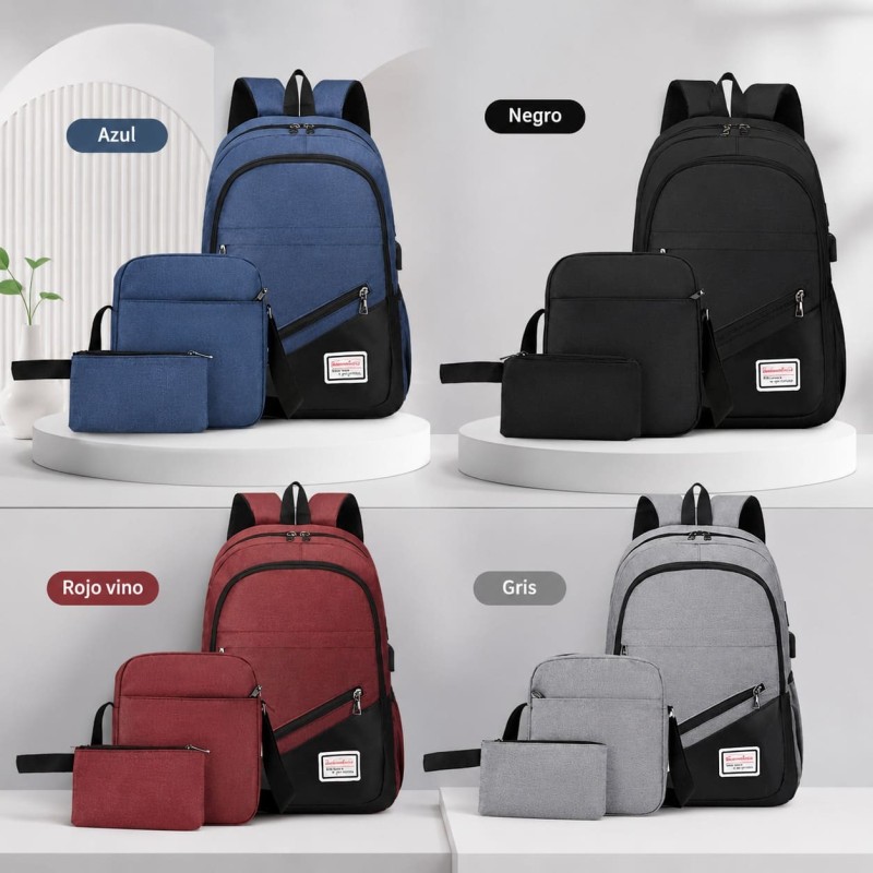 Mochila 3pcs 1230