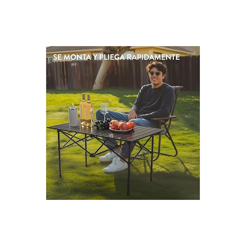 Mesa Plegable para Camping 50x95x55cm 7760