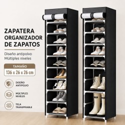 Zapatera 8 Pisos  136x26x26cm 1511