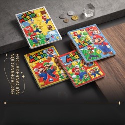 Libreta de Mario Bross A4 a Líneas 60 hojas T1438 5397