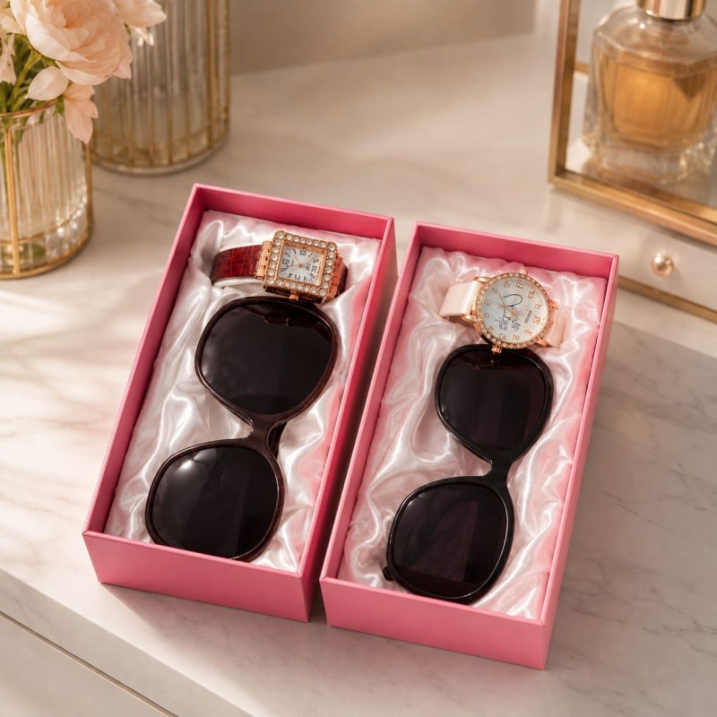 Cajita de Accesorios para Mujer YH002 Gafas y Reloj