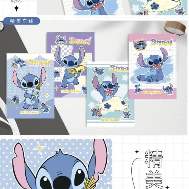 Libreta Cosida 36 Hojas a Líneas Stitch 5389
