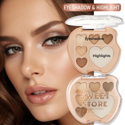 Sombra de Ojos e Iluminador Manzana S.f.r Color 8297