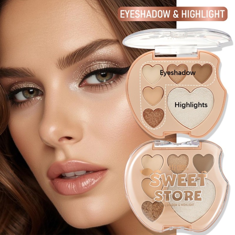 Sombra de Ojos e Iluminador Manzana S.f.r Color 8297