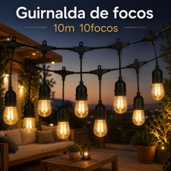 Guirnalda de Luces Led 10M 10 Focos 83370