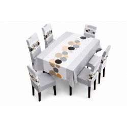 Juego de Mantel y Forros de Silla 7pcs 0036