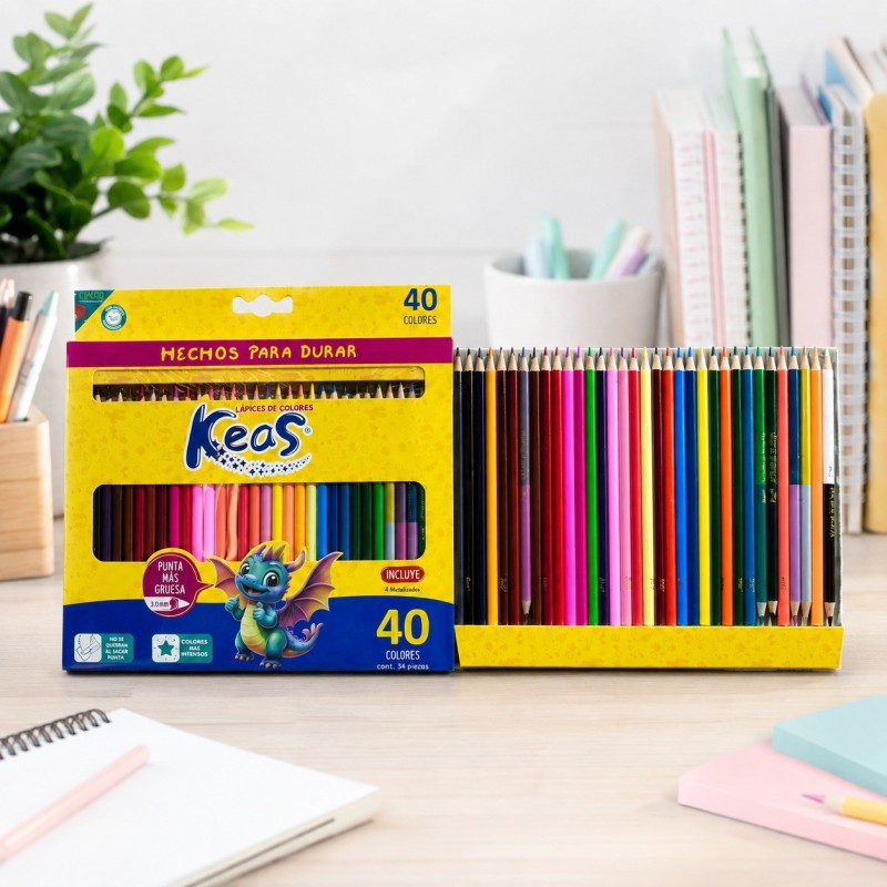 Lápices de Coloreas Keas 40 pcs 003