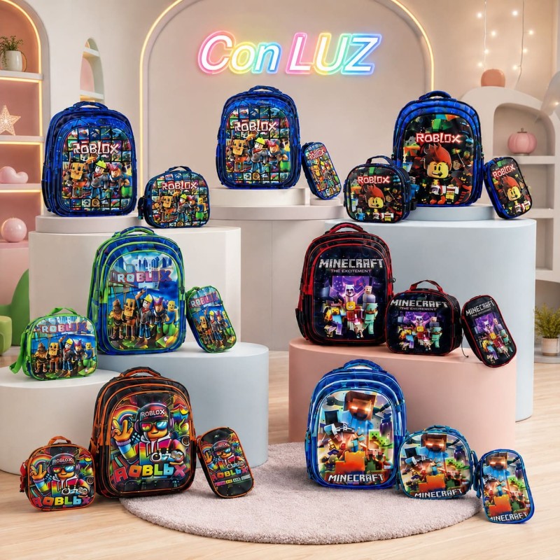 Mochila Infantil 3pcs Roblox HX2616