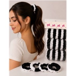 Moños Blanco y Negro 5pcs 4702