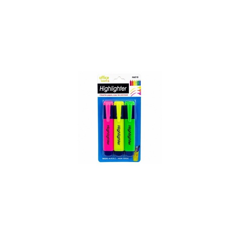 Resaltadores x 3pcs 4498